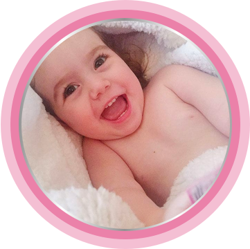 With a good barrier cream, baby laughing in bed is a common look.